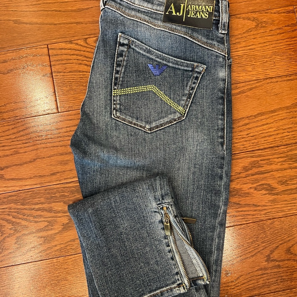Armani Jeans Men's Classic Blue Skinny Jeans